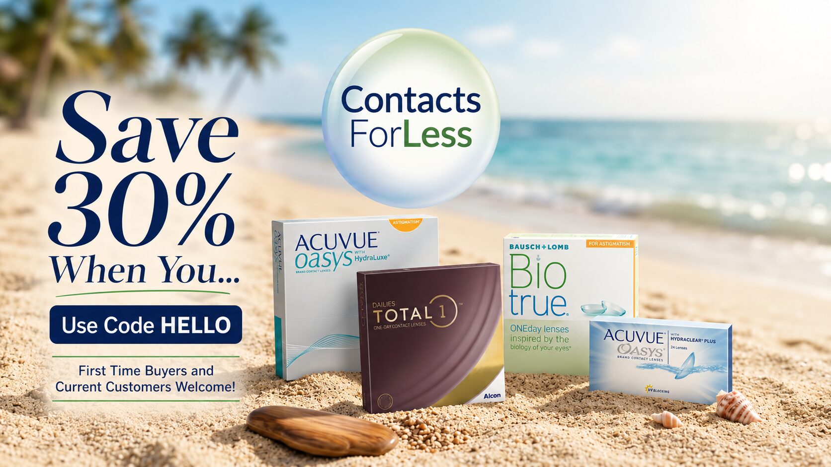 Billboard of contact lenses Canada